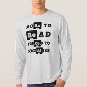 Camiseta Nascer De Leitura Forçada A Socializar A Manga Lo