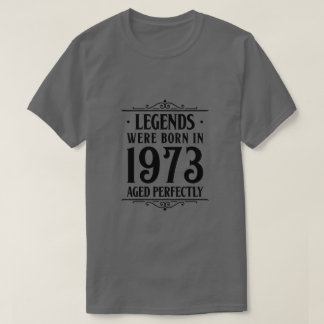 Camiseta Nascer de lendas em 1973, envelhecido perfeitament