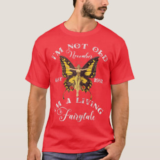 Camiseta Nascer De Mulheres Em Novembro De 1982, Aniversári