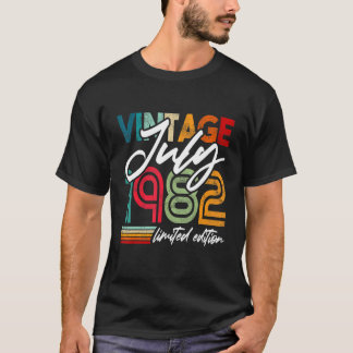 Camiseta Nascer De Nascimento Em Julho De 1982