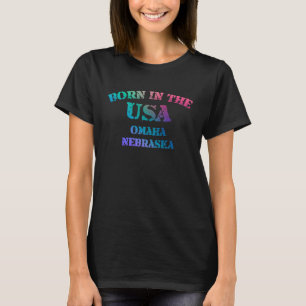 Camiseta Nascer de Omaha Nebraska nos EUA aflige 1