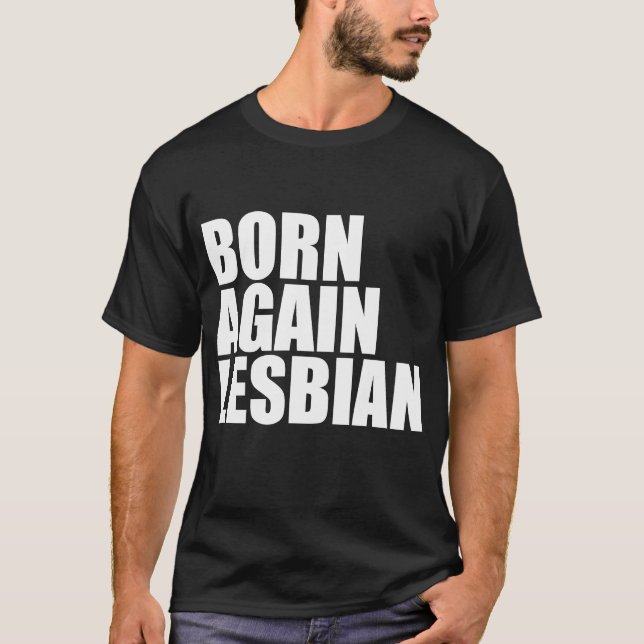 Camiseta Nascer de Orgulho LGBT novamente Suporte ao Arco-Í (Frente)