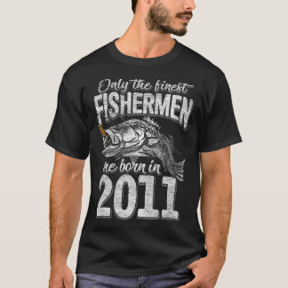 Camiseta nascer de pescadores de 10 anos em 2011 Pescador 1