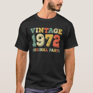 Camiseta nascer De Presentes De 49 Anos Em 1972 Partes Orig
