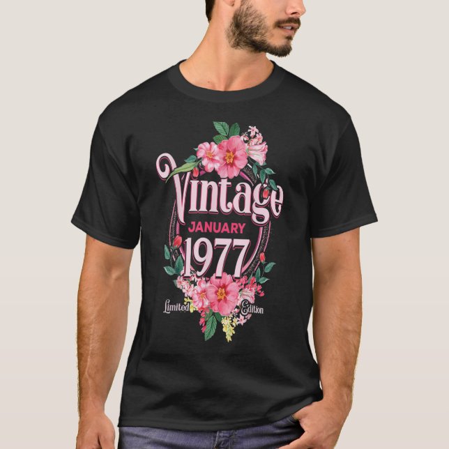 Camiseta Nascer De Presentes De Aniversário Para Mulheres E (Frente)