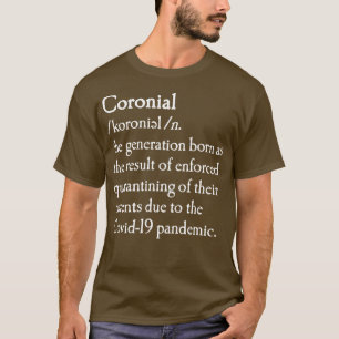 Camiseta Nascer de quarto de dicionário coronário meme 1