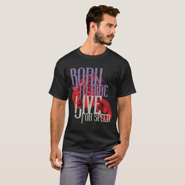 Camiseta nascer de rede para viver a velocidade (Frente Completa)