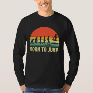 Camiseta Nascer de saltar no Gymnast de Trampoline Jumping