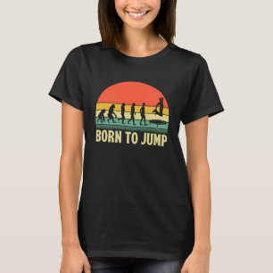 Camiseta Nascer de saltar no Gymnast de Trampoline Jumping