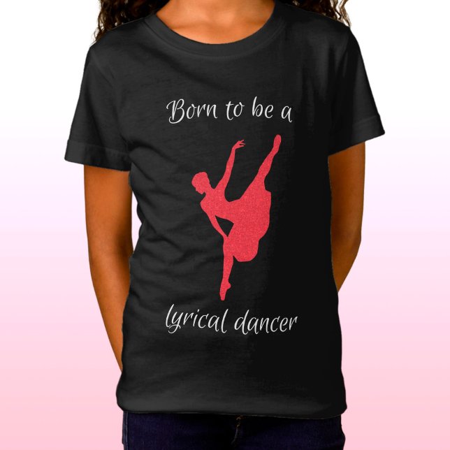 Camiseta Nascer de ser bailarino lírico (Criador carregado)