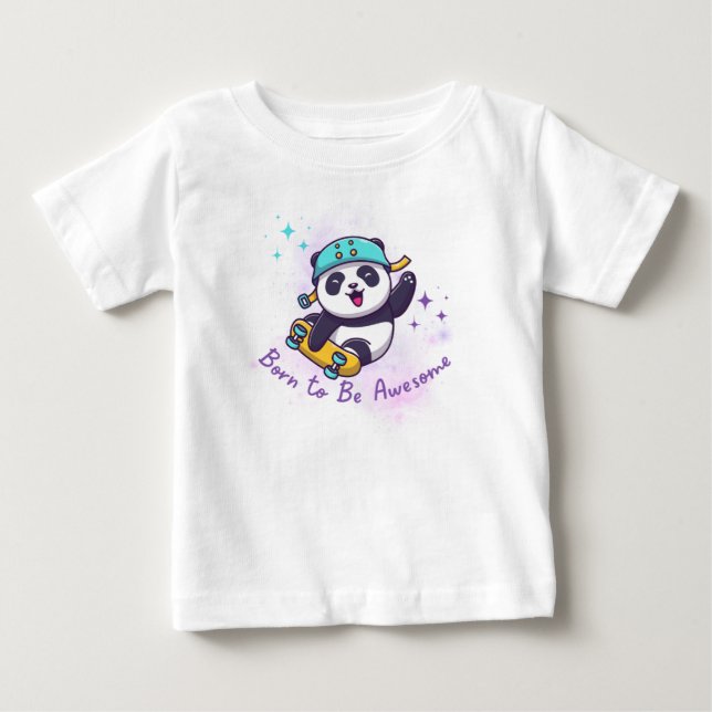 Camiseta nascer de ser incrível design (Frente)