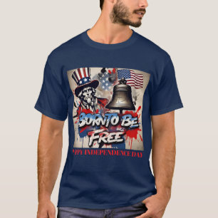 Camiseta Nascer De Ser Livre: Tio Sam Art Personalizado