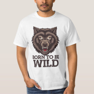 Camiseta Nascer de ser Lobo Selvagem: Espírito Alfa Indomad