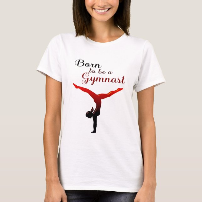 Camiseta Nascer de ser um ginasta (Frente)