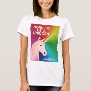 Camiseta Nascer de ser uma Estátua de Unicórnio