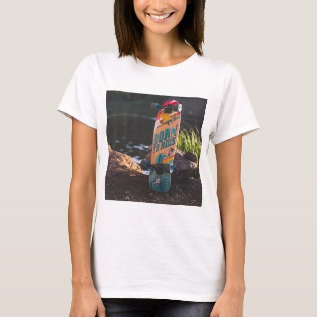 Camiseta Nascer De Skate Para Ir (Frente)