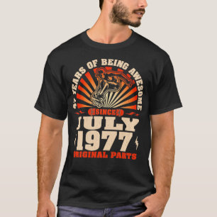 Camiseta nascer de Skateboarder Skateboarder de 47 anos jul