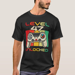 Camiseta Nascer De Videogamero De Nível 47 Não Bloqueado