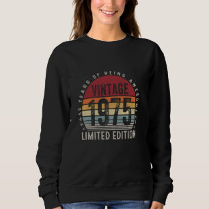 Camiseta Nascer De Vintage Em 1975 - 50º Aniversário Oferec