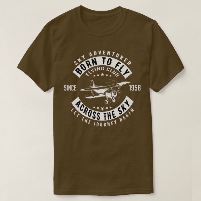 Camiseta Nascer de voar pelo céu (Frente do Design)