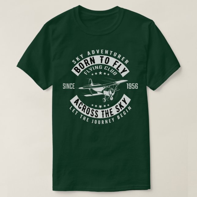 Camiseta Nascer de voar pelo céu (Frente do Design)