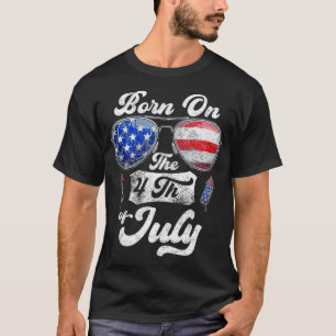 Camiseta Nascer Do Dia Da Independência De Aniversário De 4