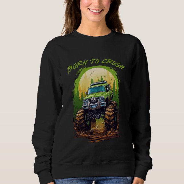 Camiseta Nascer do Monstro de Esmagamento Caminhão American (Frente)