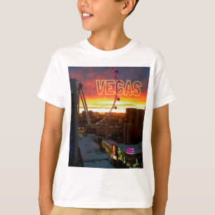 Camiseta Nascer do sol da roda de Ferris do rolo alto em