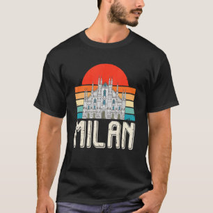 Camiseta Nascer do Sol em Milão, Norte da Itália, com a Cat
