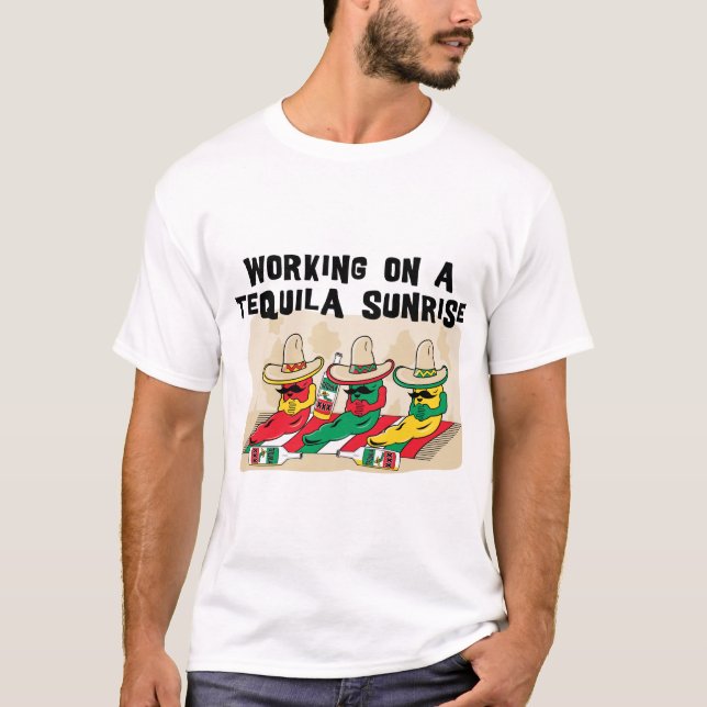 Camiseta Nascer do sol mexicano engraçado do Tequila (Frente)