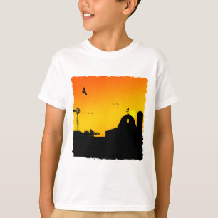 Camiseta nascer do sol na fazenda
