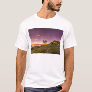 Camiseta Nascer do sol na praia em Florianopolis