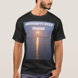 Camiseta Nascer do Sol no Rio Mississippi