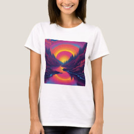Camiseta Nascer do Sol Sobre o Lago