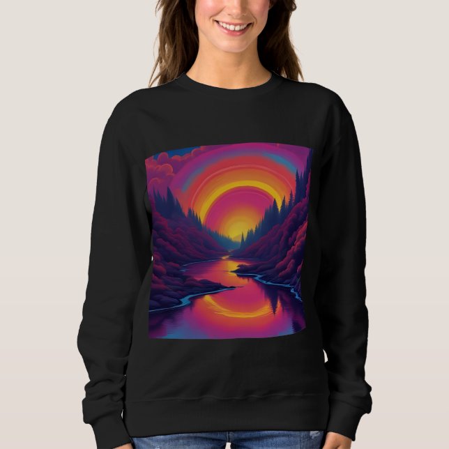 Camiseta Nascer do Sol Sobre o Lago (Frente)