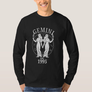 Camiseta Nascer dos gêmeos Zodiac Gemini em 1995