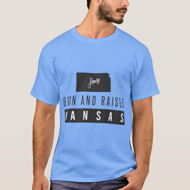 Camiseta Nascer E Levantou Kansas (Frente)