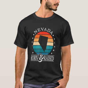 Camiseta Nascer E Orgulho De Estado Dos Eua Em Nevada