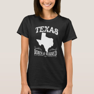 Camiseta Nascer e Raise do Longhorn State Texas Pride Texas