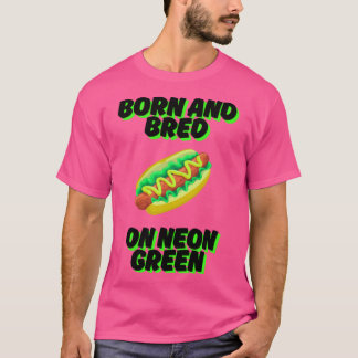 Camiseta Nascer e vermelho no Neon Green Chicago Relish Chi