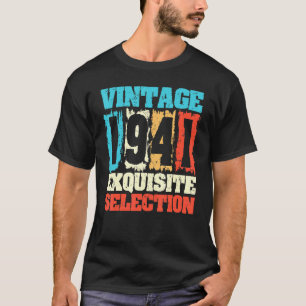 Camiseta Nascer Em 1941 Seleção De requinte De Aniversário 