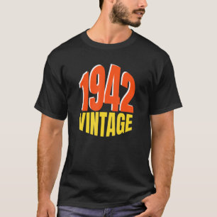 Camiseta Nascer Em 1942 Mulheres Retro 80 Aniversário 80 An