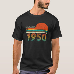 Camiseta Nascer Em 1950 71Ruas Aniversário Vintage Retro 71