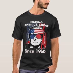 Camiseta Nascer Em 1960, 61 Anos Vintage 61Rua Aniversário 