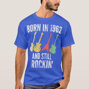Camiseta Nascer em 1962 e ainda Rockin 60th Birthday Guitar