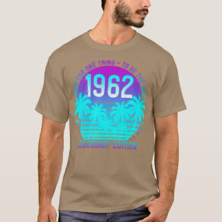 Camiseta Nascer em 1962 Vintage 59º Aestésico de Aniversári