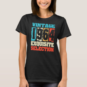 Camiseta Nascer Em 1964 Seleção De requinte De Aniversário