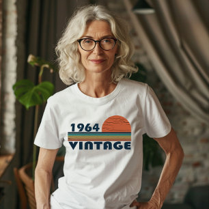 Camiseta Nascer em 1964 vintage 60º aniversário