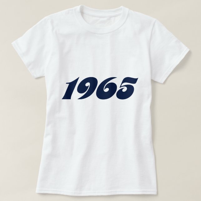 Camiseta Nascer em 1965 (Frente do Design)