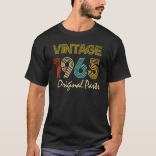 Camiseta Nascer Em 1965, Com 57 Anos, Feito Em 1965, 57º Na
